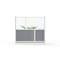 Luxor Expanse Modular Wall Room Divider System - Silver Frame - 53" x 48" Starter Wall MW-5348-FCG - alternate 3